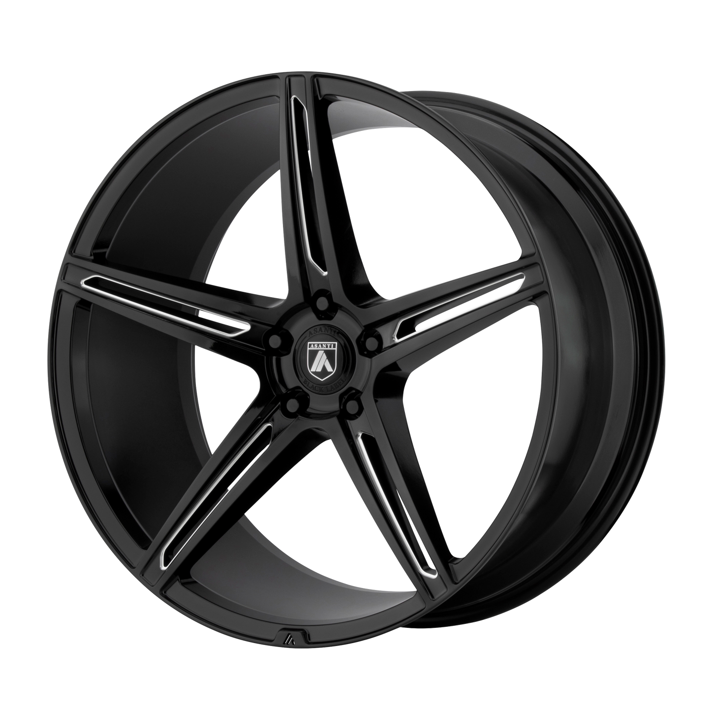 Asanti Black ABL-22 ALPHA 5 GLOSS BLACK MILLED 20X9 5X4.5 ET +17 CB 72.56