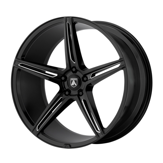 Asanti Black ABL-22 ALPHA 5 GLOSS BLACK MILLED 20X9 5X4.5 ET +17 CB 72.56