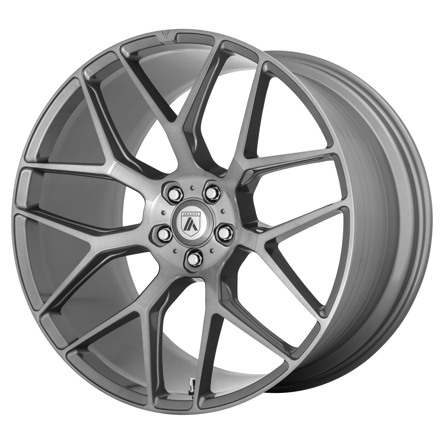 Asanti Black ABL-27 DYNASTY TITANIUM BRUSHED 22X9 5X4.25 ET +40 CB 72.56