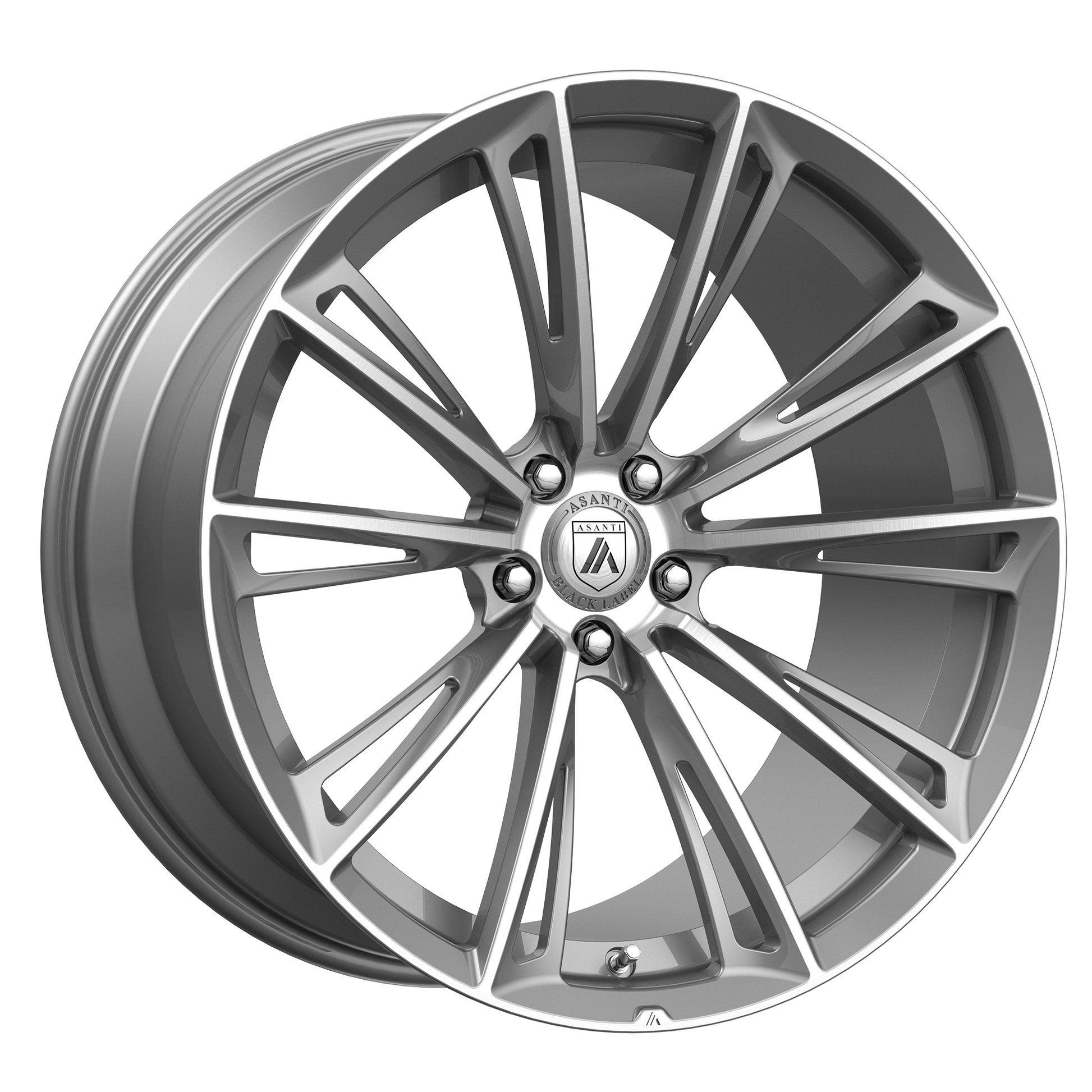 Asanti Black ABL30 CORONA TITANIUM BRUSHED 22X9.5 6X5.5 ET +30 CB 100.3