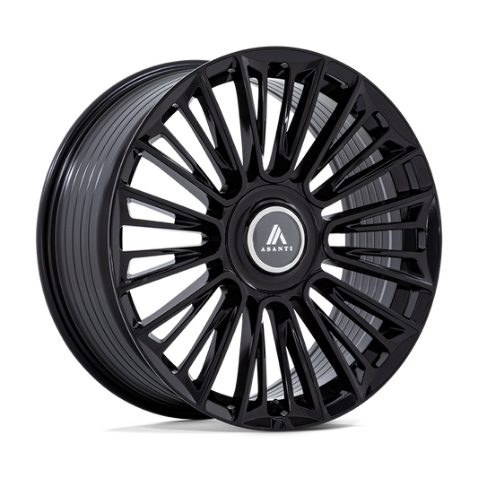 Asanti Black AB049 PREMIER GLOSS BLACK 24X10 6X135/5.5 ET +30 CB 100.3