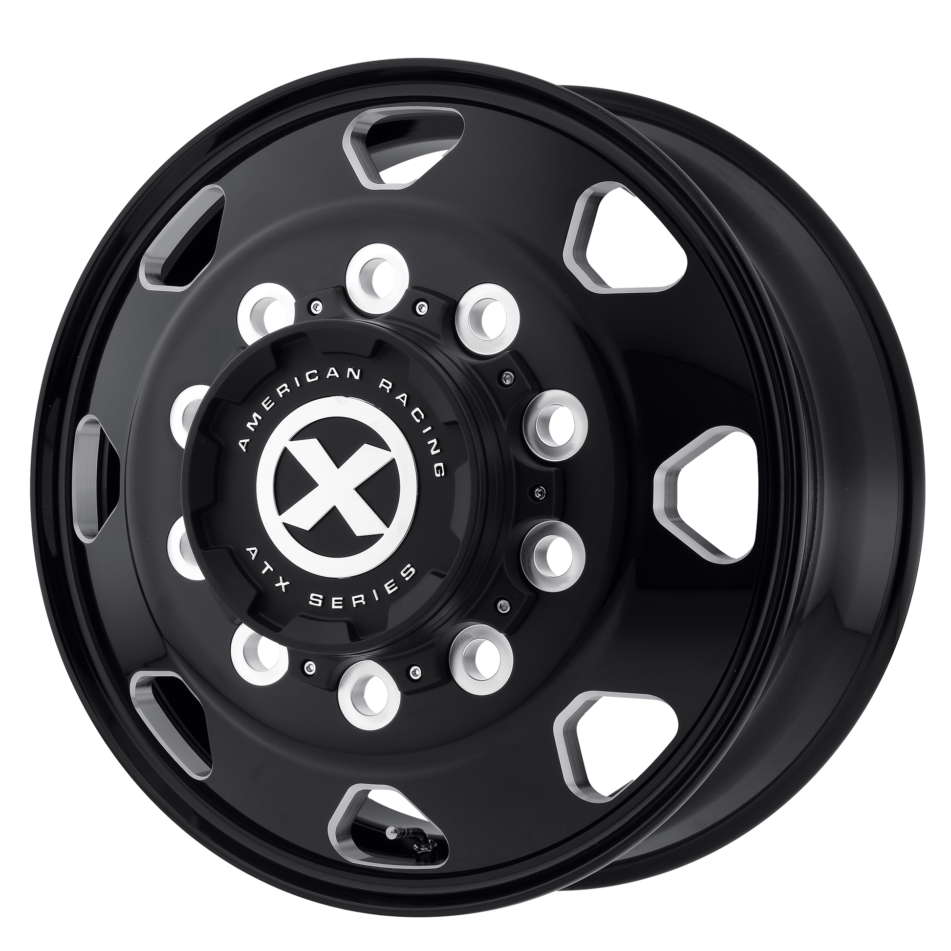 ATX AO401 OCTANE SATIN BLACK MILLED 24.5X8.25 10X11.25 ET +144 CB 220.1