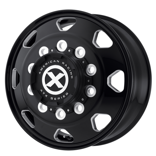 ATX AO401 OCTANE SATIN BLACK MILLED 22.5X8.25 10X11.25 ET +144 CB 220.1