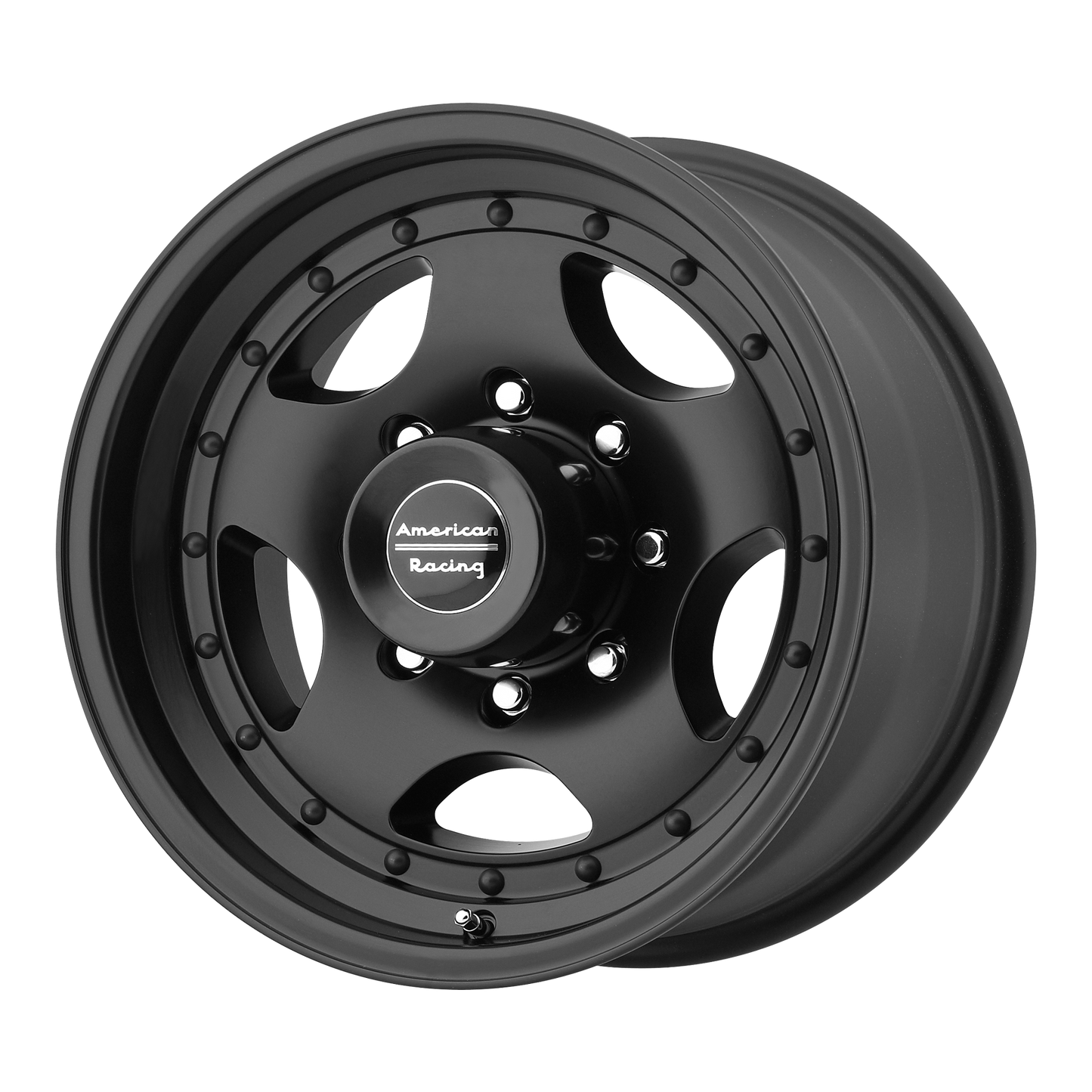 American Racing AR23 SATIN BLACK 16X7 8X6.5 ET -6 CB 130.81