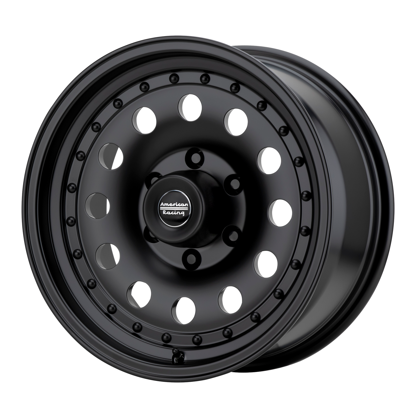 American Racing AR62 OUTLAW II SATIN BLACK 16X7 8X6.5 ET -8 CB 130.81