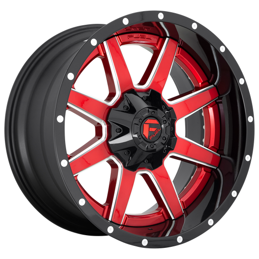 Fuel 1PC D250 MAVERICK GLOSS RED 22X12 8X170 ET -44 CB 125.1