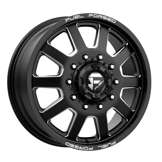 Fuel Mono DE09 FF09D MATTE BLACK MILLED 24X12 10X170 ET -50 CB 125.1