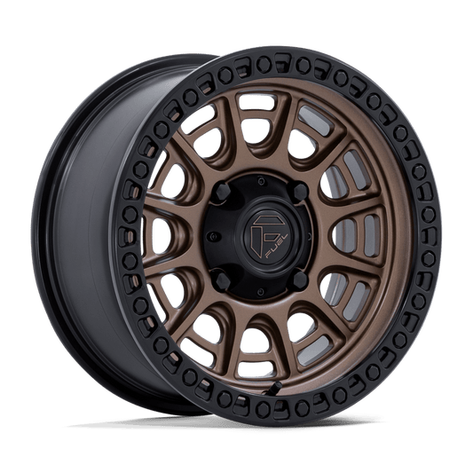 Fuel UTV FV832 CYCLE UTV MATTE BRONZE W/ MATTE BLACK LIP 15X7 4X110 ET +10 CB 79.4