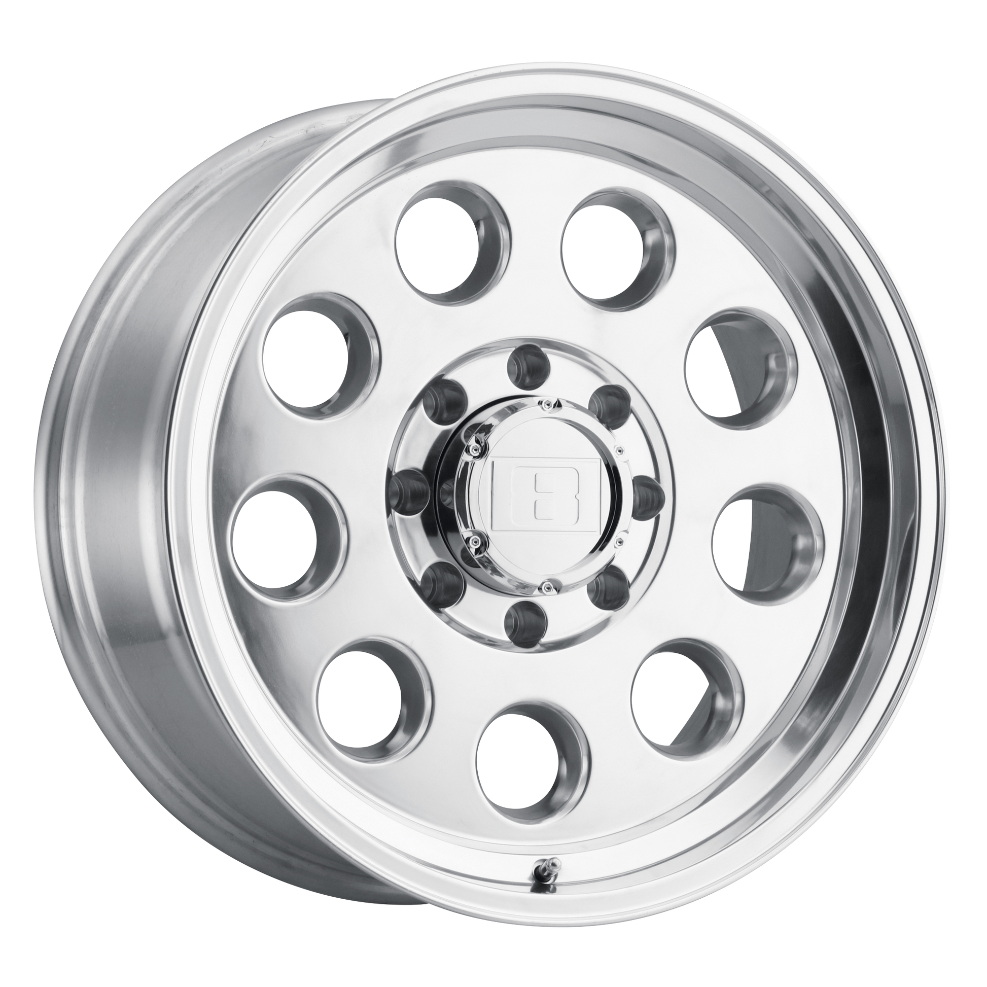 Level 8 HAULER POLISHED 16X8.5 5X5.0 ET -25 CB 71.5