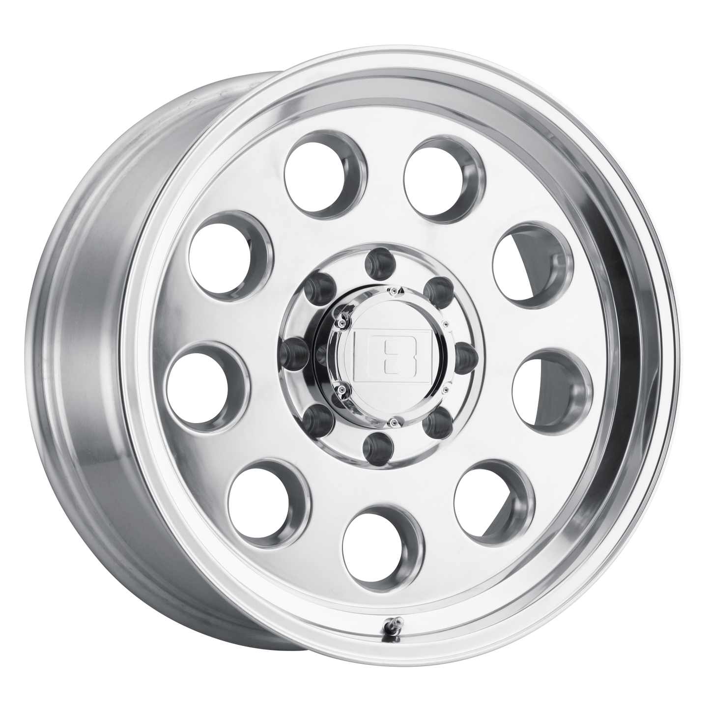 Level 8 HAULER POLISHED 15X8 5X5.0 ET -30 CB 71.5