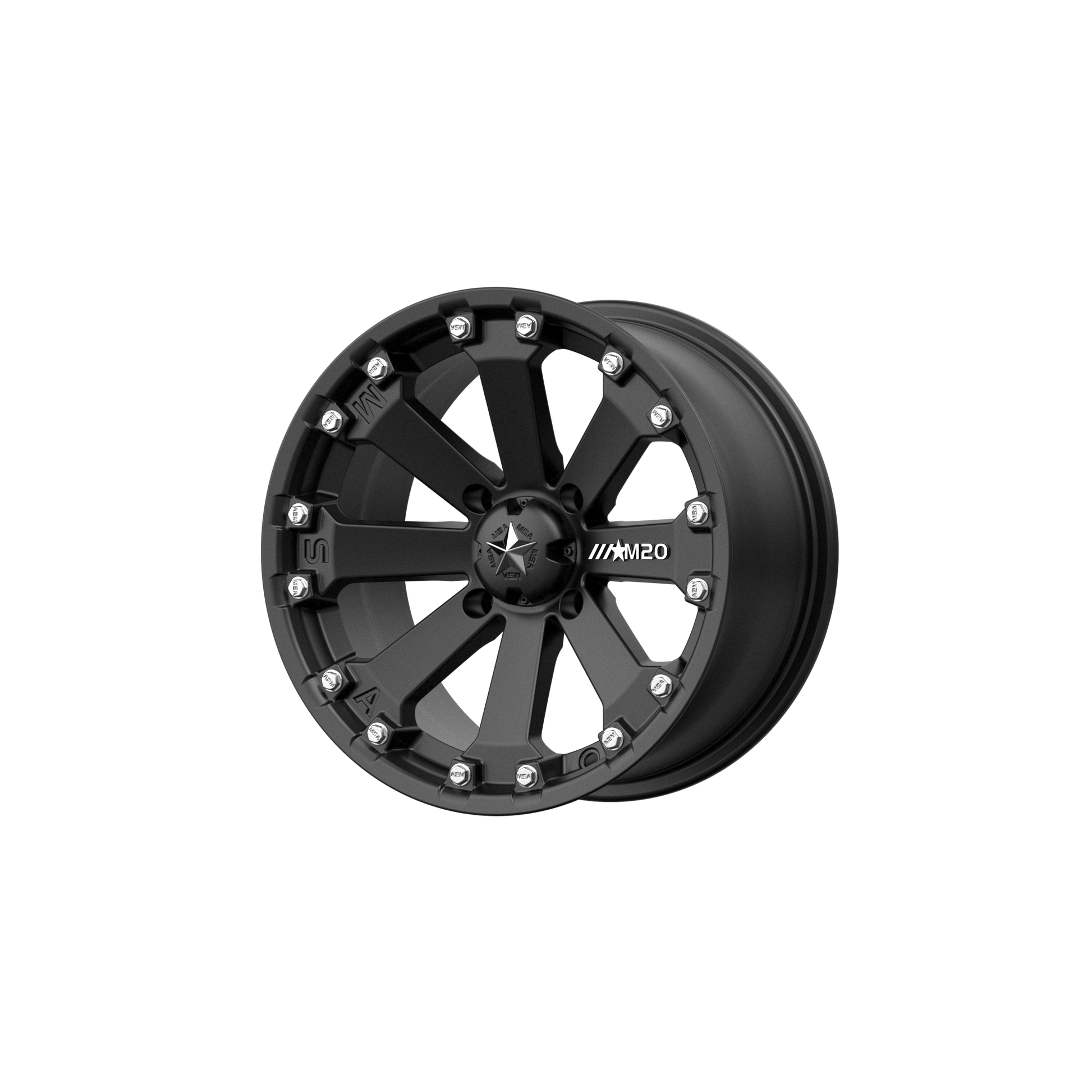 MSA Offroad Wheels M20 KORE UTV MATTE BLACK 14X7 4X110 ET +0 CB 86