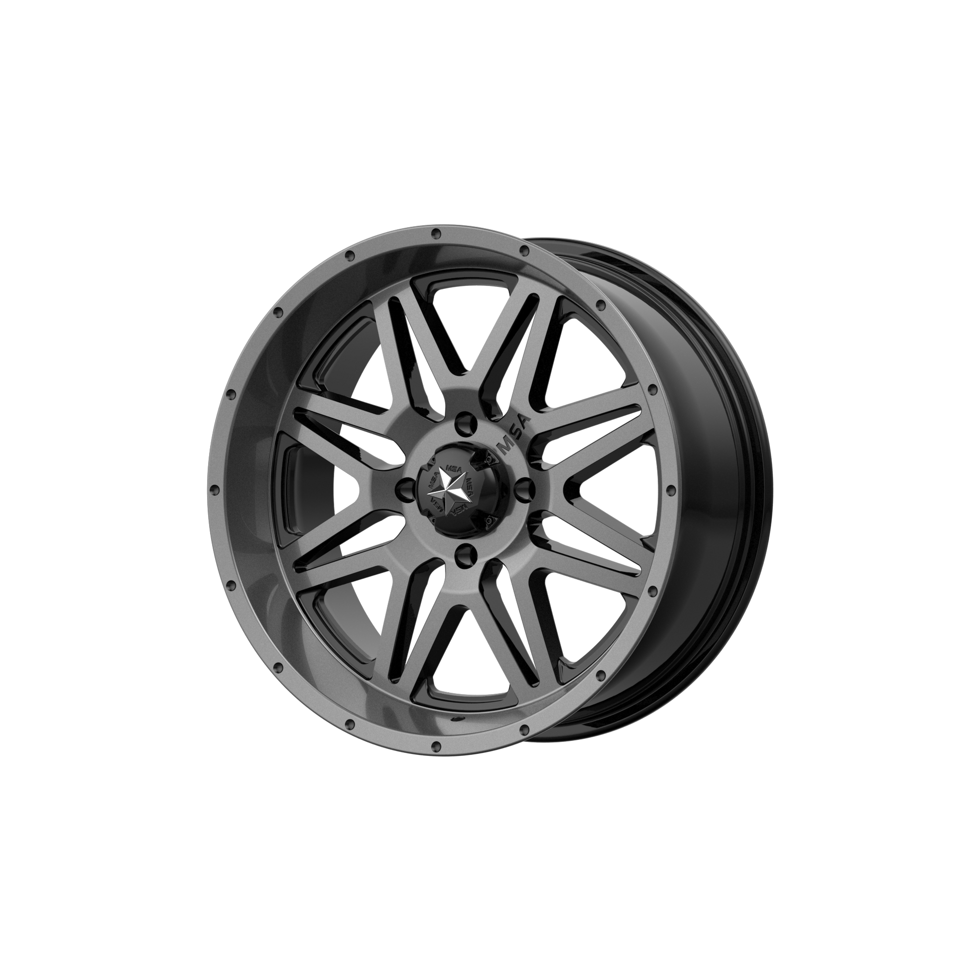 MSA Offroad Wheels M26 VIBE UTV DARK TINT 14X7 4X137 ET +0 CB 112.1