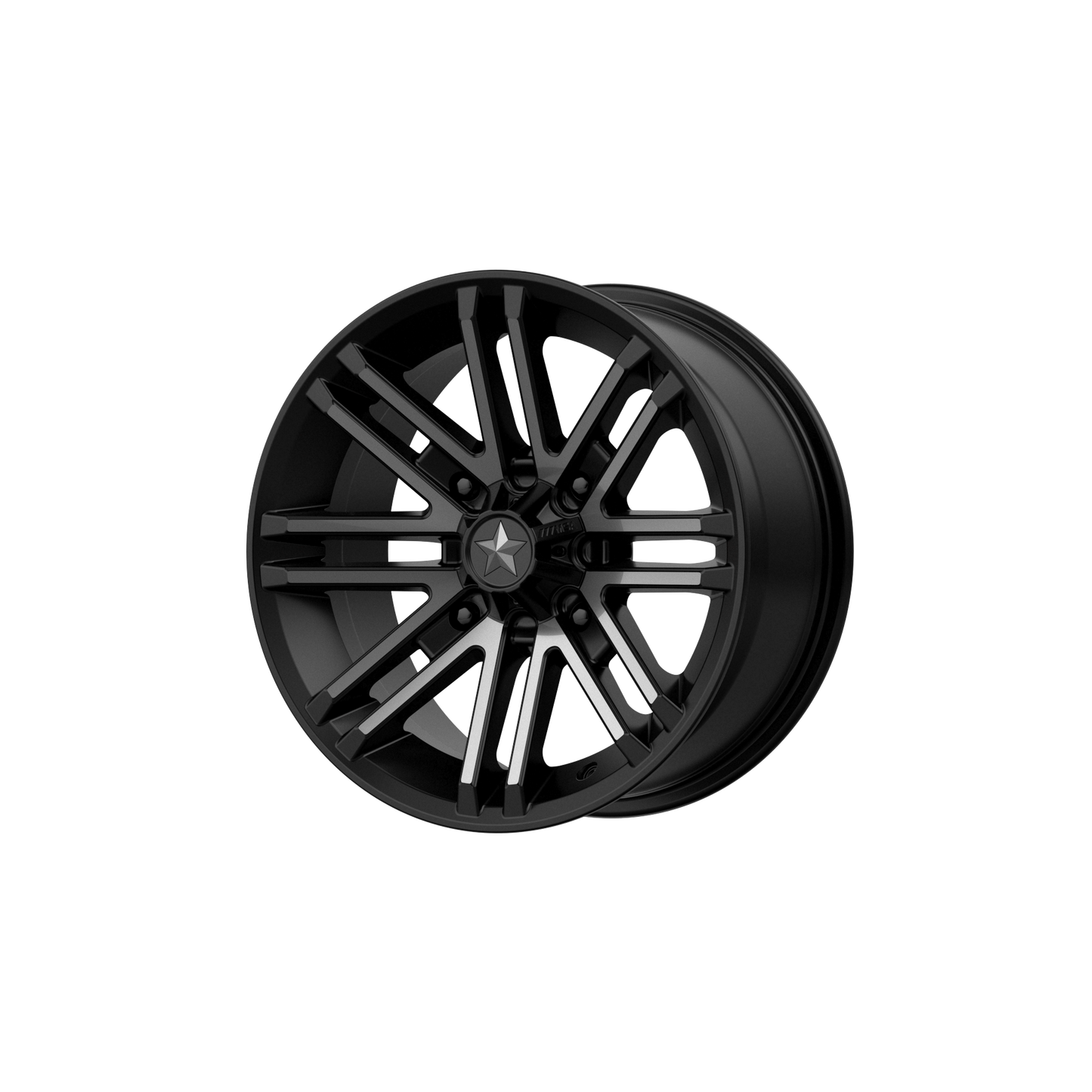MSA Offroad Wheels M40 ROGUE UTV SATIN BLACK W/ TITANIUM TINT 15X7 4X137 ET +10 CB 112.1