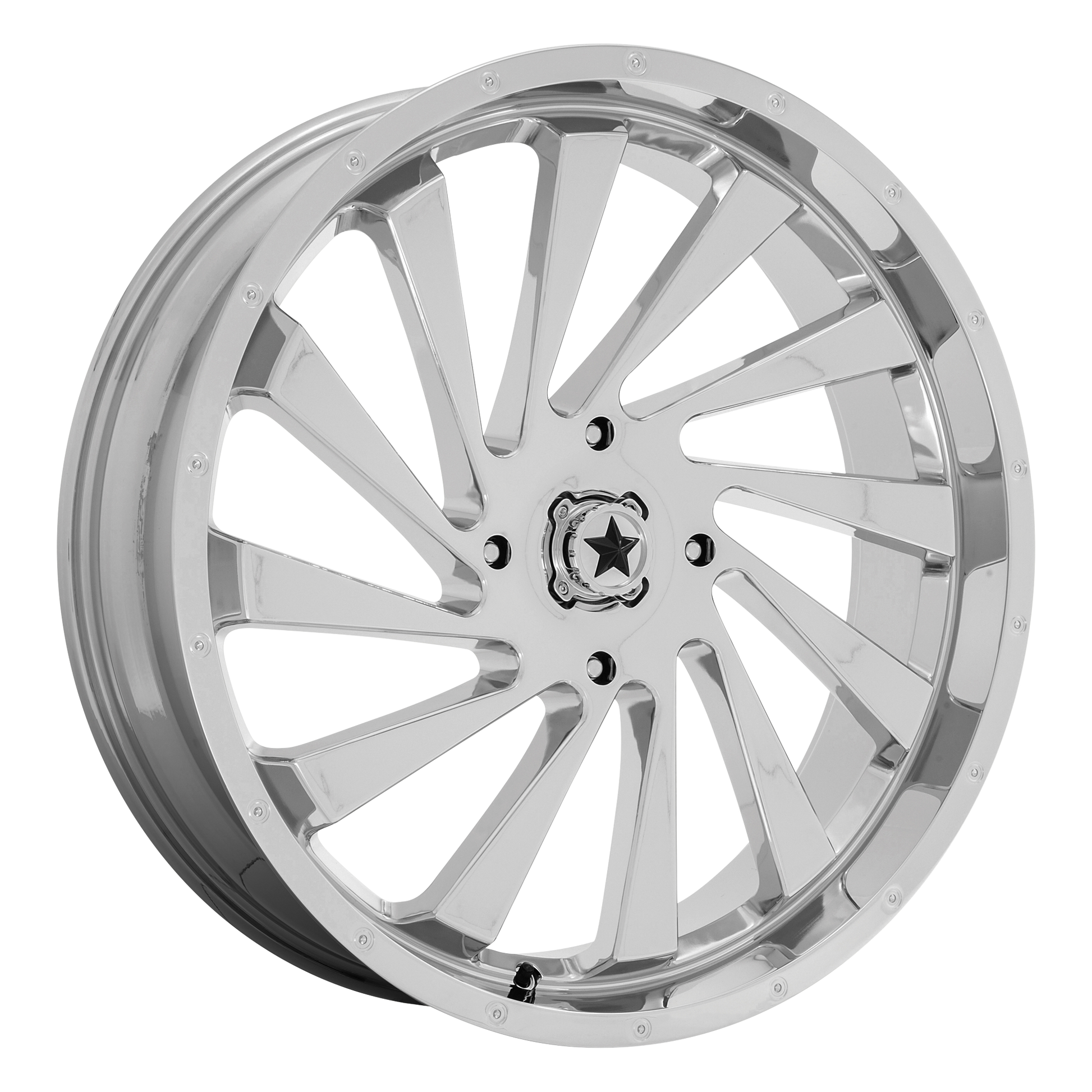 MSA Offroad Wheels M46 BLADE UTV CHROME 20X7 4X137 ET +0 CB 112.1