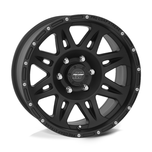 Pro Comp Alloys PA5 TORQ FLAT BLACK 17X8 6X5.5 ET +0 CB 106.1