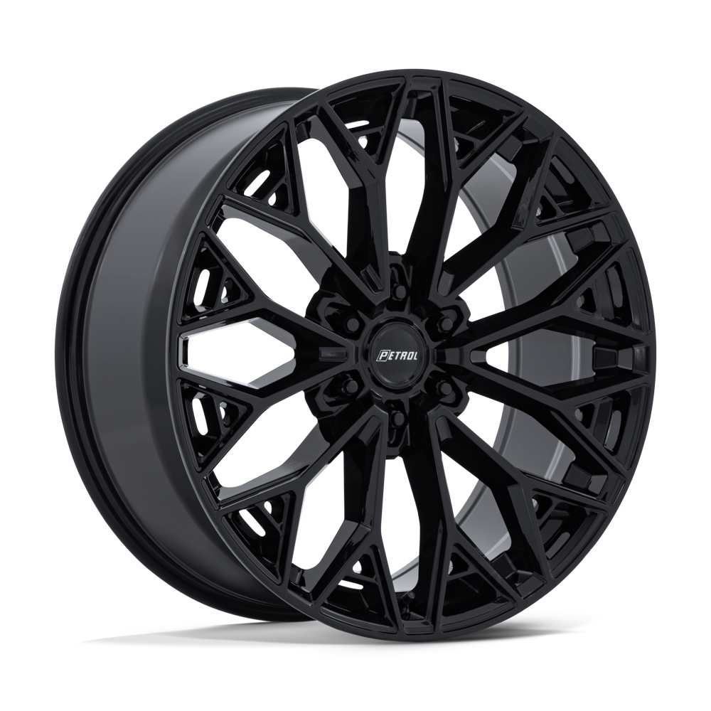 Petrol PE006 P5E GLOSS BLACK 20X9.5 6X5.5 ET +25 CB 106.1