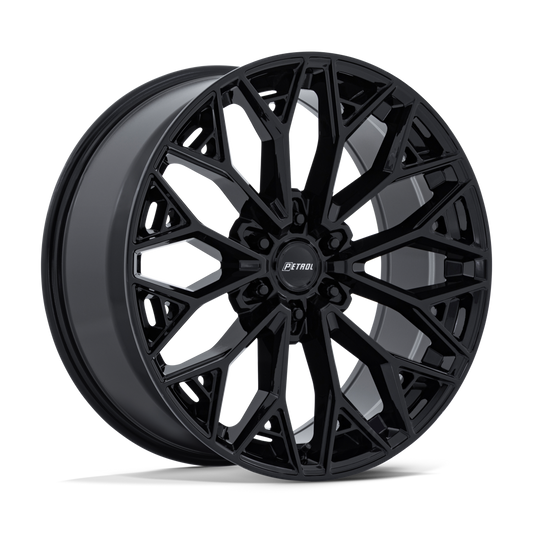 Petrol PE006 P5E GLOSS BLACK 20X9.5 6X5.5 ET +25 CB 106.1