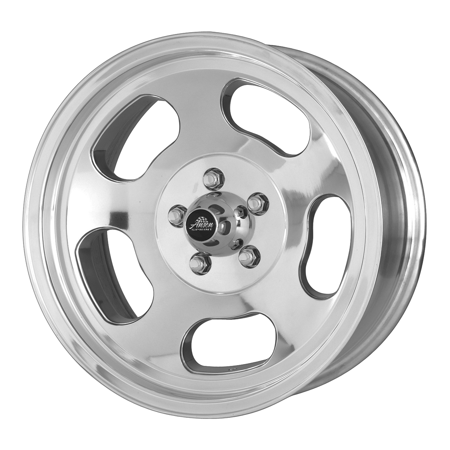 American Racing Vintage VN69 ANSEN SPRINT POLISHED 15X7 4X4.25 ET +0 CB 74.5