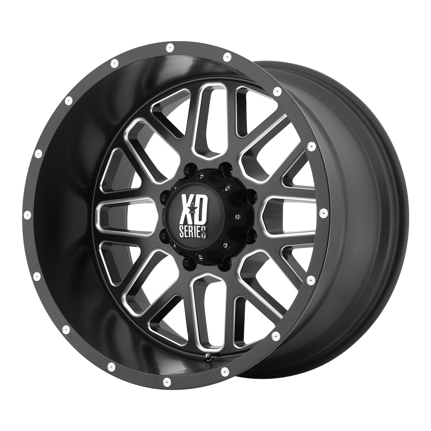 XD XD818 HEIST SATIN BLACK MILLED 20X9 6X5.5 ET +18 CB 106.25