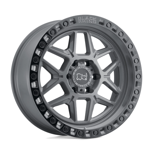 Black Rhino Hard Alloys KELSO BATTLESHIP GRAY W/ BLACK RING 17X9 6X135 ET +0 CB 87.1
