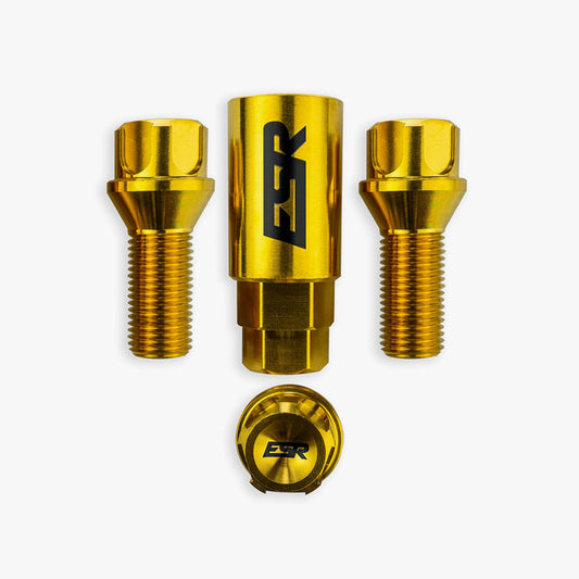 38MM GOLD CHROME BOLTS 12X1.5