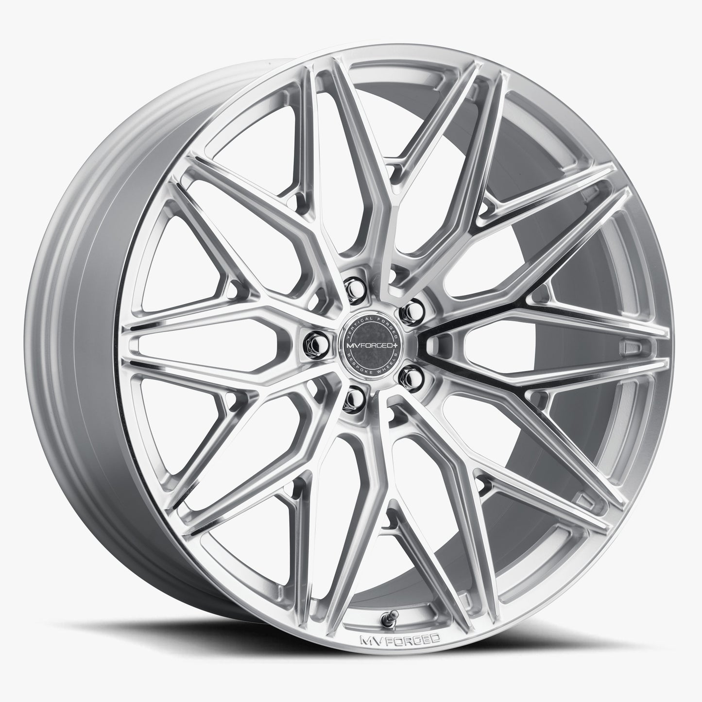 22x9 BLANK PCD +15 DIAMOND SILVER MVF2 285BBBCC MVF2MS-P1