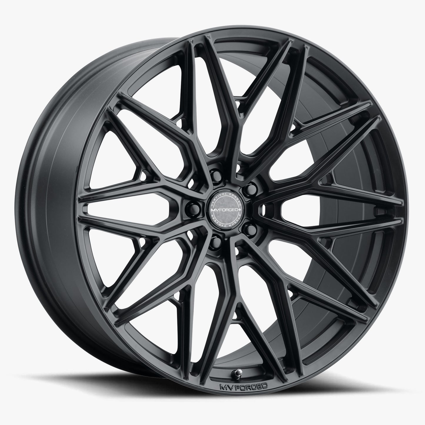 20x10 BLANK PCD +7 SATIN BLACK MVF2 010BBBCC MVF2SBLK-P2
