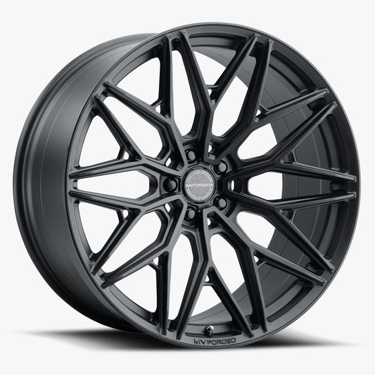 20x10 BLANK PCD +7 SATIN BLACK MVF2 010BBBCC MVF2SBLK-P2