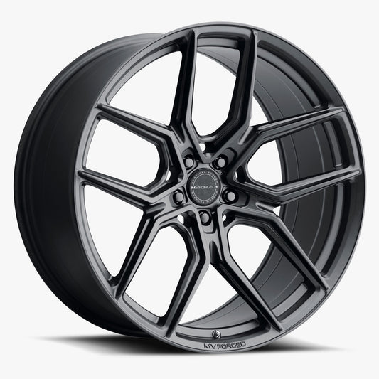 22X11.5 5X120 +30 SATIN BLACK MVF5 21552030 MVF5SBLK-P2