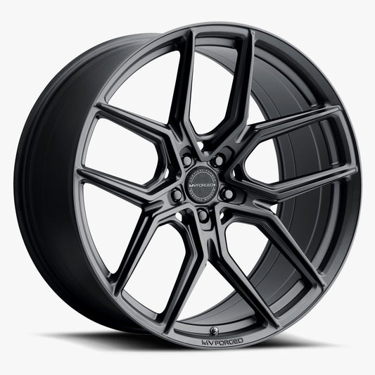 20.0X9.5 MVF5 Custom Offset Custom Pcd Satin Black