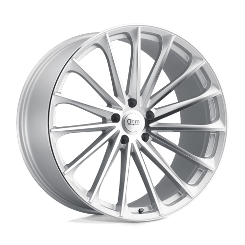 OHM PROTON SILVER W/ MIRROR FACE 22X9 5X120 ET +25 CB 64.15