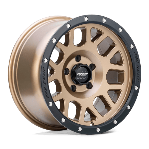 Pro Comp Alloys PA40 VERTIGO MATTE BRONZE W/ BLACK LIP 17X9 6X5.5 ET -6 CB 108
