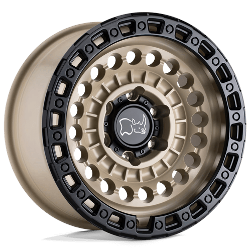 Black Rhino Hard Alloys SENTINEL DESERT SAND W/ BLACK RING 17X8.5 5X5.0 ET -18 CB 71.5