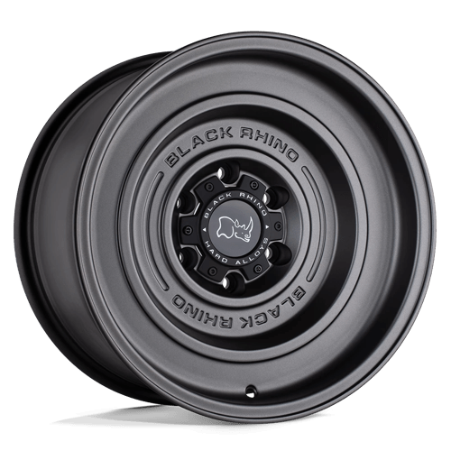 Black Rhino Hard Alloys SOLID MATTE GUN BLACK 17X9.5 5X5.0 ET -18 CB 71.5