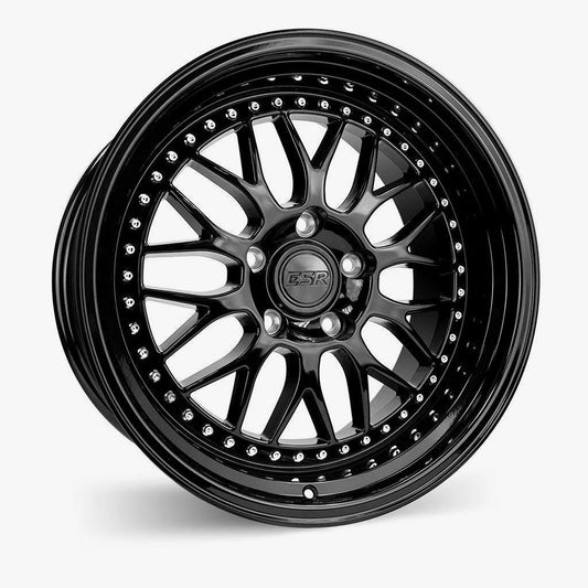 18X10.5 5X108 (CUSTOM DRILL) +22 72.56 GLOSS BLACK SR01 80551422 SR01GBLK 5X108