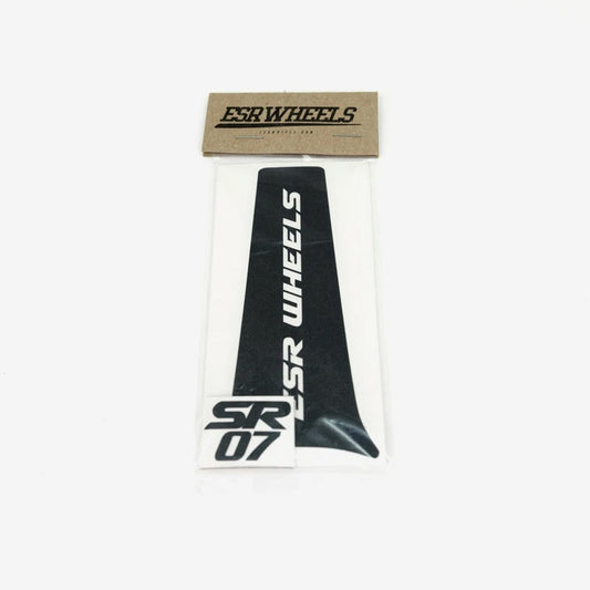 MATTE BLACK SR07 SPOKE DECALS