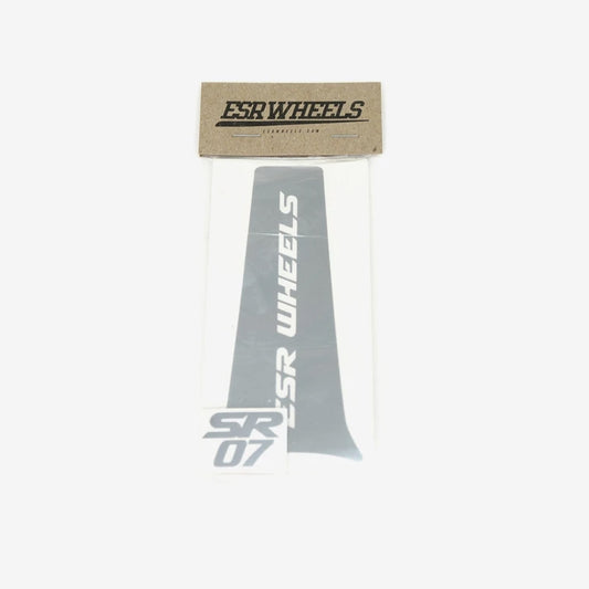 BRUSHED SILVER SR07 SPOKE DECALS