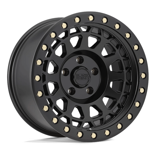 Black Rhino Hard Alloys PRIMM MATTE BLACK W/ BRASS BOLTS 18X9.5 8X6.5 ET +0 CB 122.4