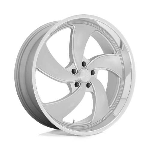 US Mag 1PC U134 DESPERADO SILVER BRUSHED FACE MILLED DIAMOND CUT LIP 24X9 5X4.75 ET +1 CB 72.56
