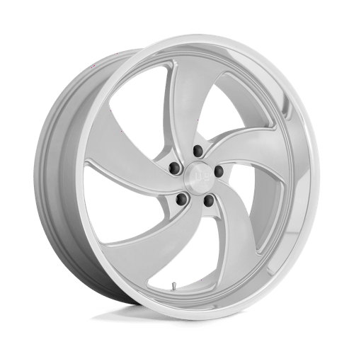US Mag 1PC U134 DESPERADO SILVER BRUSHED FACE MILLED DIAMOND CUT LIP 24X9 5X5.0 ET +1 CB 78.1