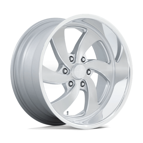 US Mag 1PC U134 DESPERADO SILVER BRUSHED FACE MILLED DIAMOND CUT LIP 20X9.5 6X5.5 ET +1 CB 90.7