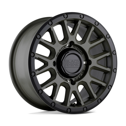 Black Rhino Hard Alloys - UTV LA PAZ UTV OLIVE DRAB GREEN W/ BLACK LIP 15X7 4X110 ET +51 CB 80.2