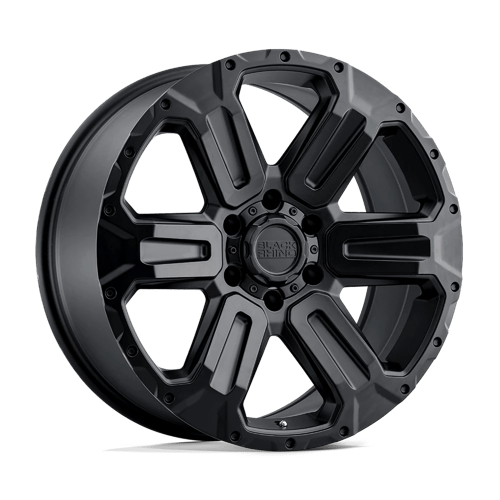 Black Rhino Hard Alloys WANAKA MATTE BLACK 17X8.5 5X5.0 ET +35 CB 71.5